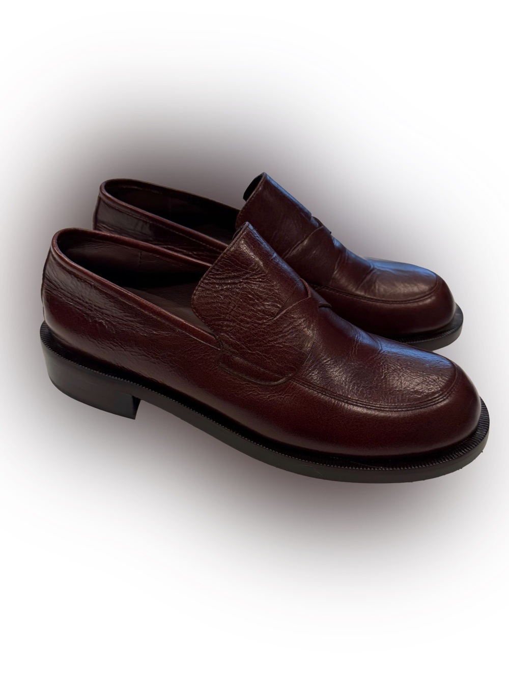 Jeffrey Campbell Women’s Rotary Penny Loafers  Brownish Red Sz 10 NEW!